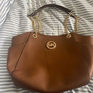 Dark tan purse